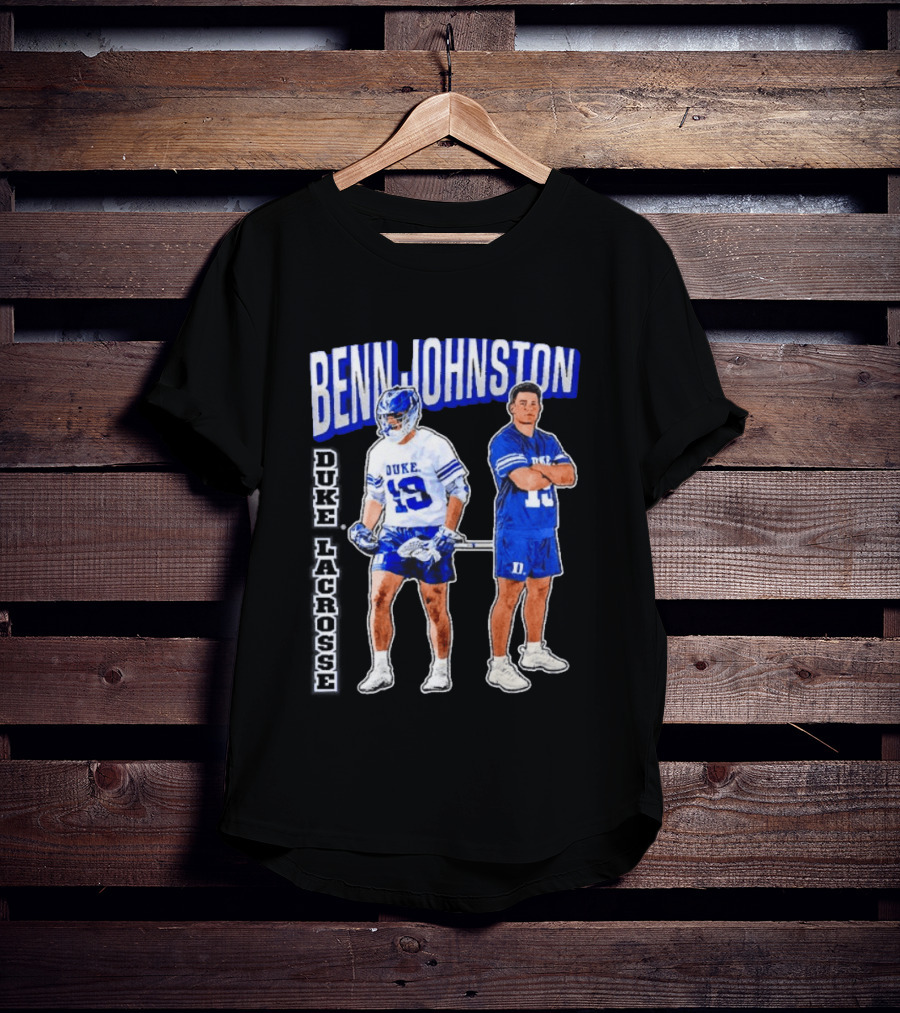 Benn Johnston Duke Lacrosse Player 19 Blue Devils T-Shirt
