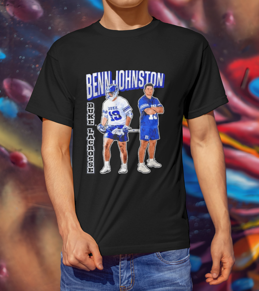 Benn Johnston Duke Lacrosse Player 19 Blue Devils T-Shirt