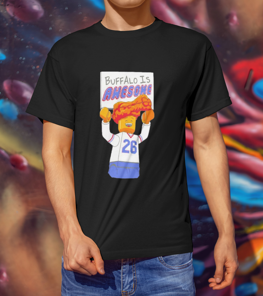Buffalo Is Awesome Buffalo Bills Chicken Wing Hat 26 Football Fan T-Shirt