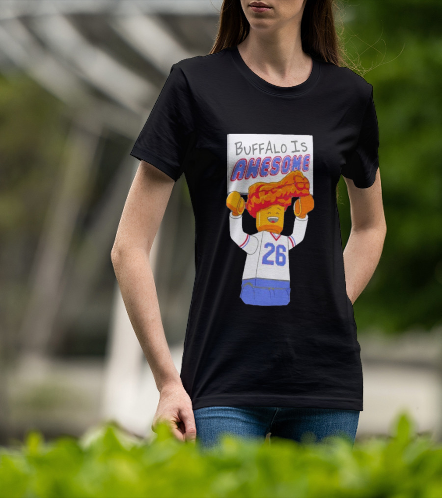 Buffalo Is Awesome Buffalo Bills Chicken Wing Hat 26 Football Fan T-Shirt