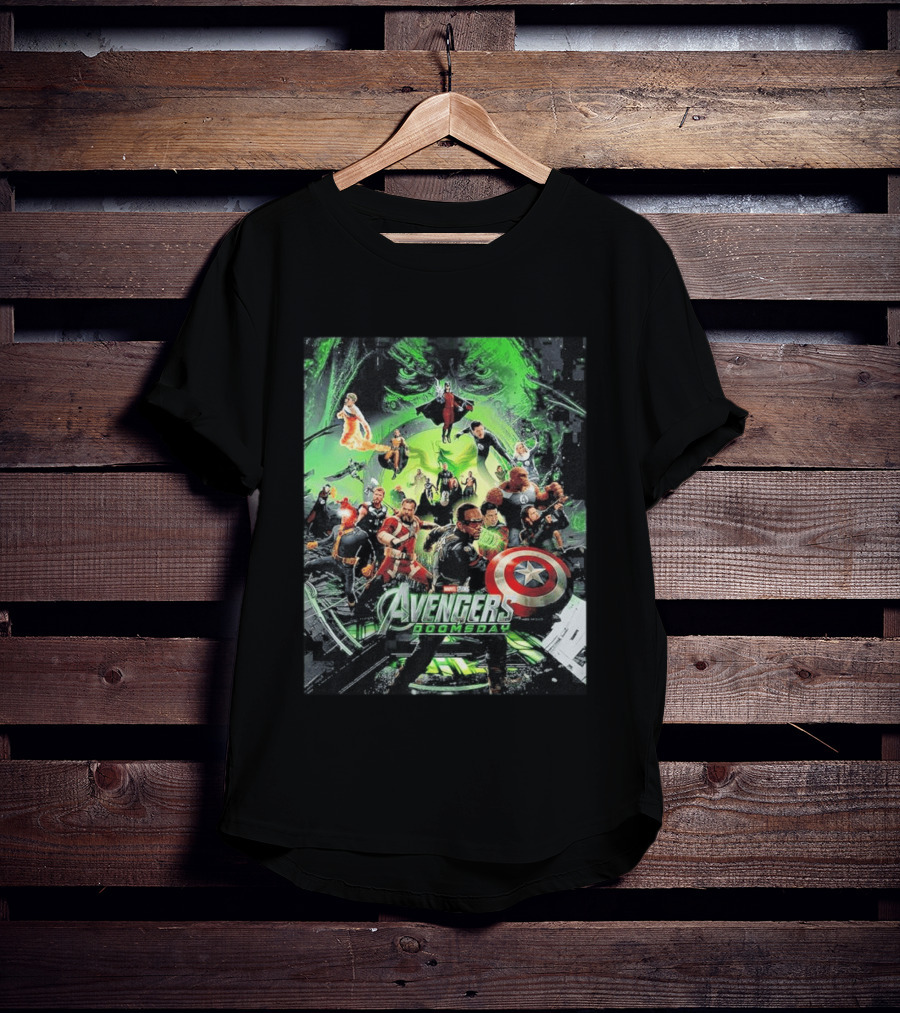 Marvel Avengers Doomsday Teaser Captain America Iron Man Hulk Thor Black Widow Guardians Of The Galaxy T-Shirt