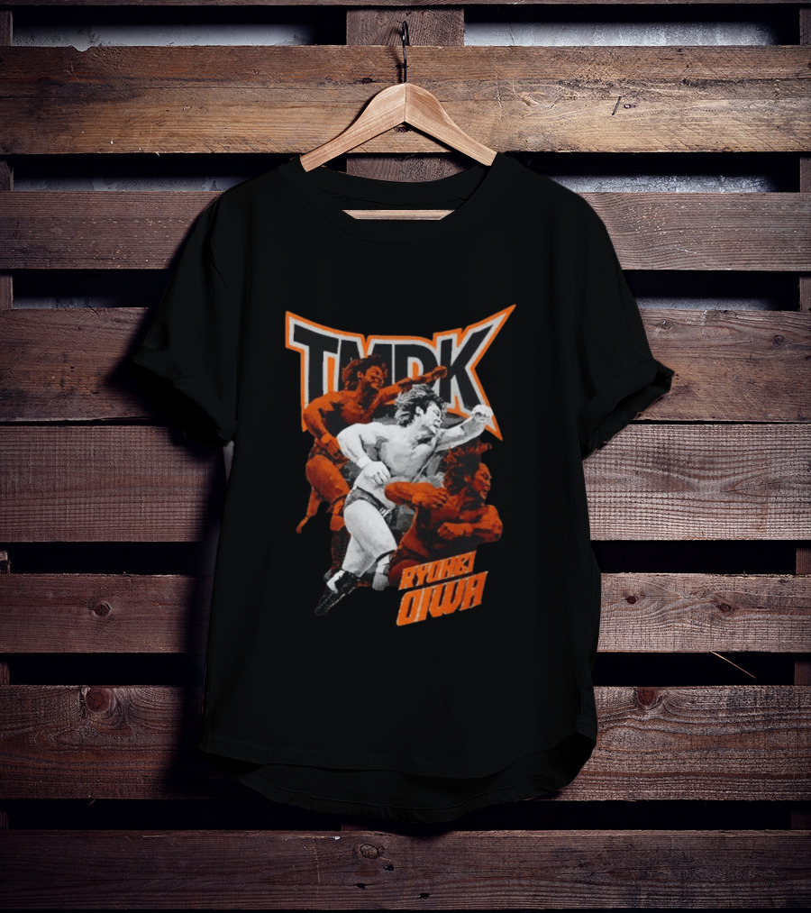 TMDK Ryohei Oiwa The Grip Wrestling Action Orange T-Shirt