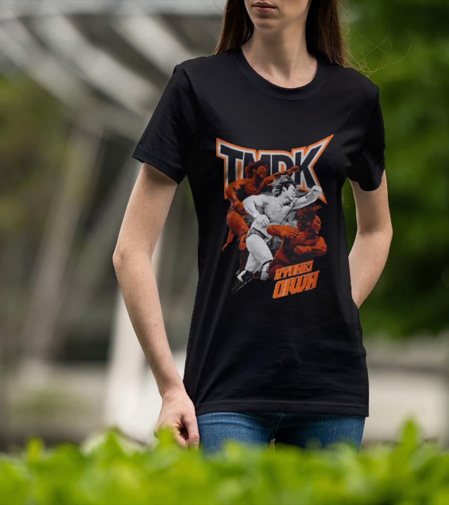 TMDK Ryohei Oiwa The Grip Wrestling Action Orange T-Shirt