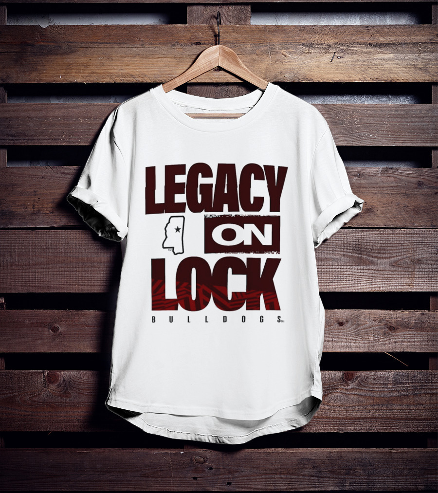 Mississippi State Bulldogs Legacy On Lock March Madness 2026 T-Shirt