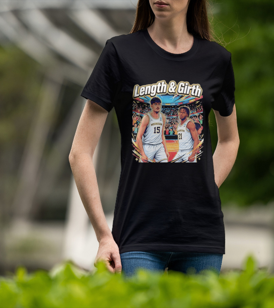 Aday Mara Morez Johnson Jr Michigan Wolverines Length & Girth T-Shirt