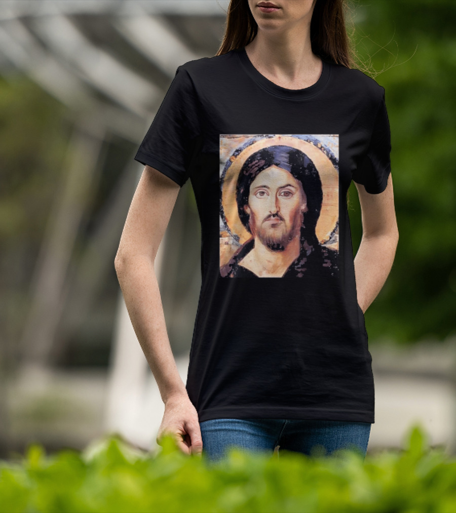 Jesus Christ Pantocrator Icon St. Catherine's Monastery Sinai T-Shirt