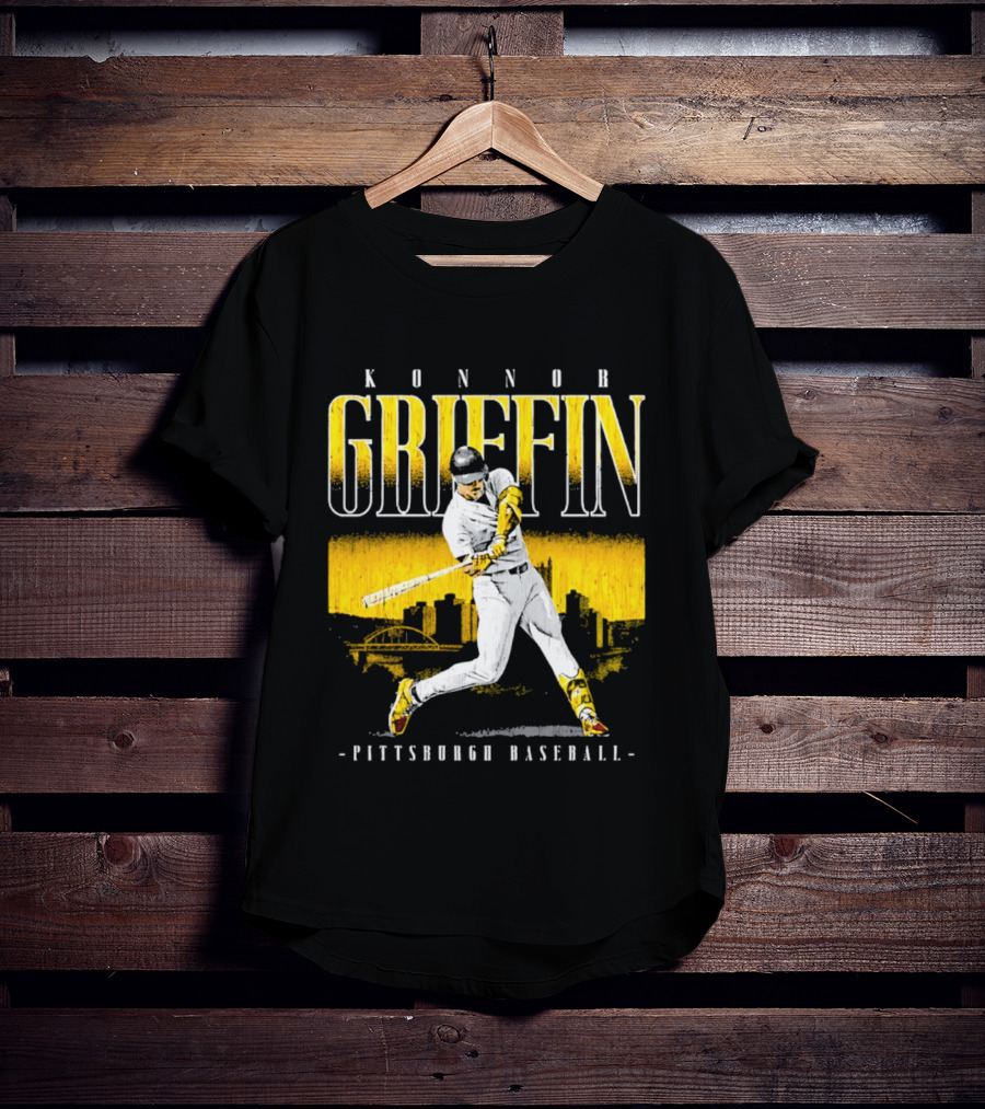 Konnor Griffin Pittsburgh Baseball City Skyline T-Shirt