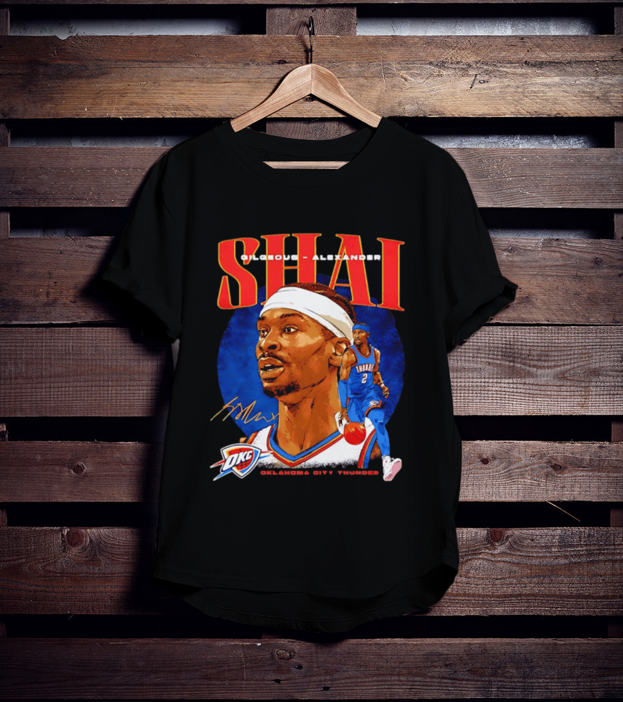 SHAI Gilgeous Alexander OKC Thunder Oklahoma City T-Shirt
