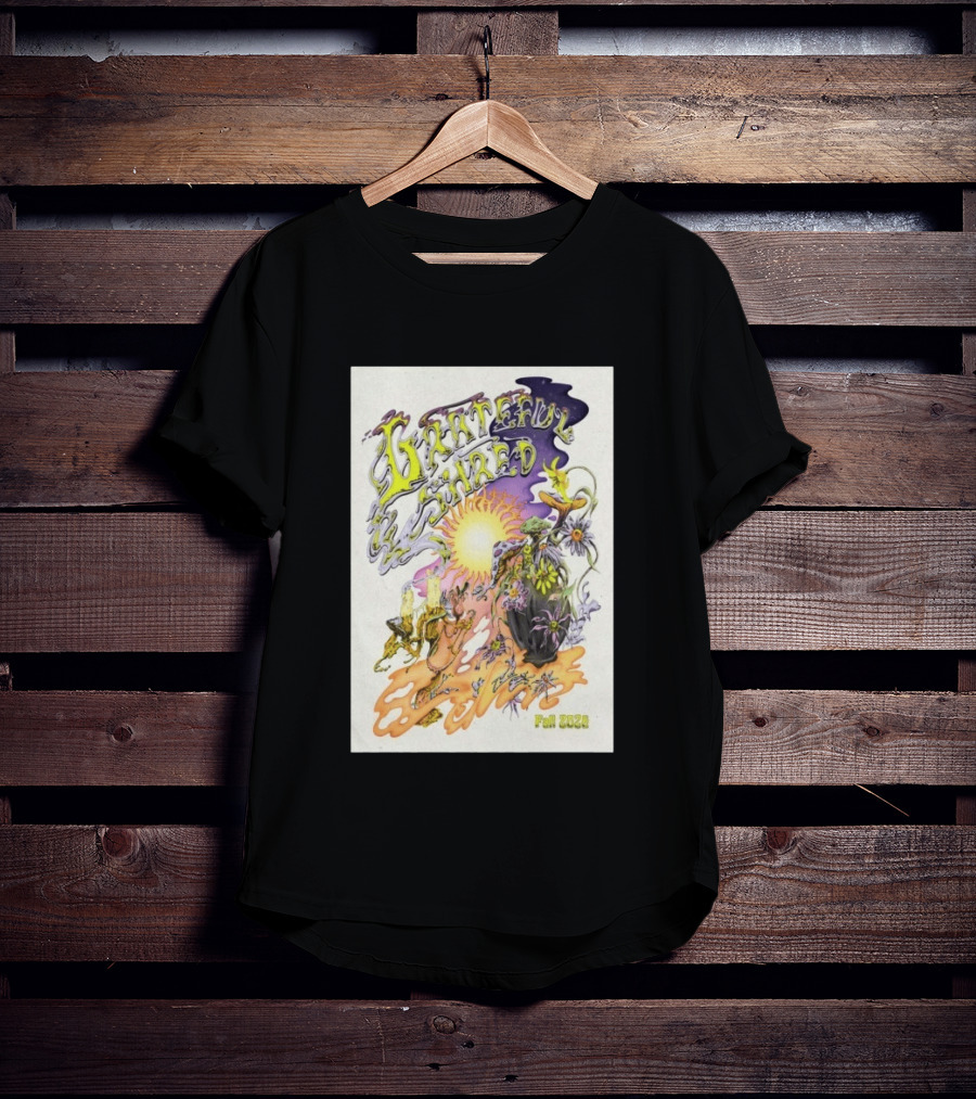 Grateful Shred Fall 2026 Psychedelic Sunflowers And Mushrooms Tour T-Shirt