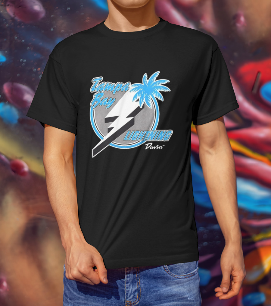 Tampa Bay Lightning NHL Tropics Palm Tree And Bolt T-Shirt