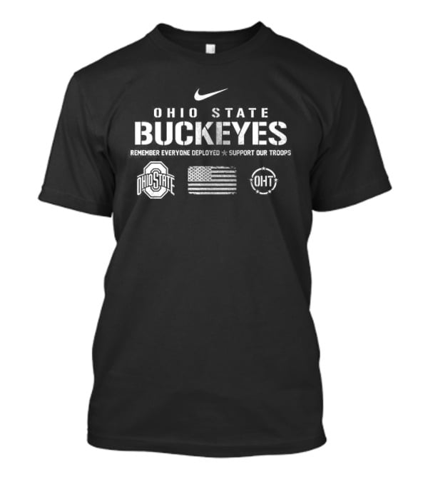 Ohio State Buckeyes Nike Red Friday Remember Everyone Deployed Scooter Elite Todd T-Shirt