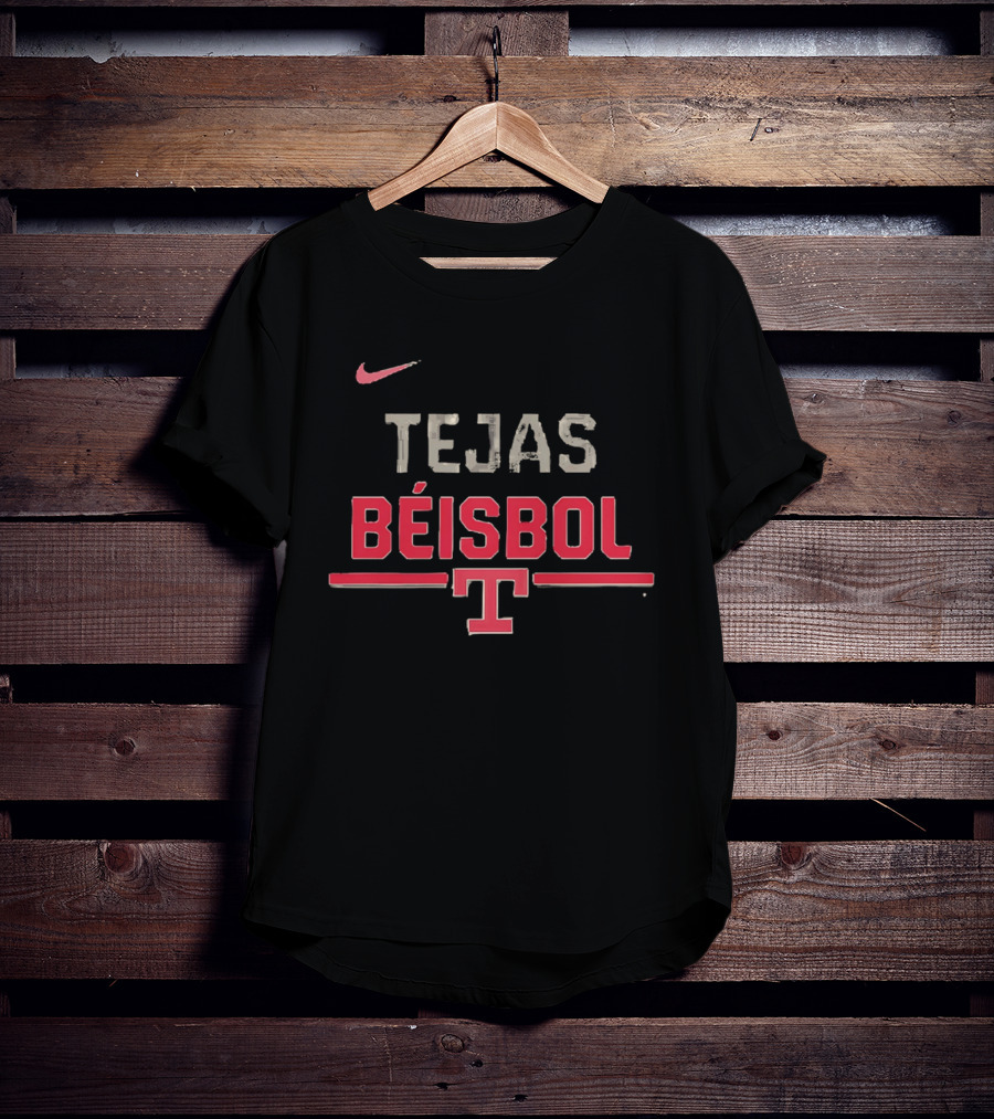 Texas Rangers Tejas Béisbol 2026 Nike City Connect Wordmark T-Shirt