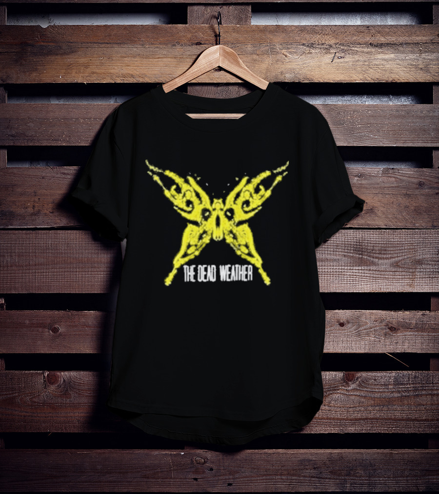 The Dead Weather Bone Butterfly Yellow Wings T-Shirt
