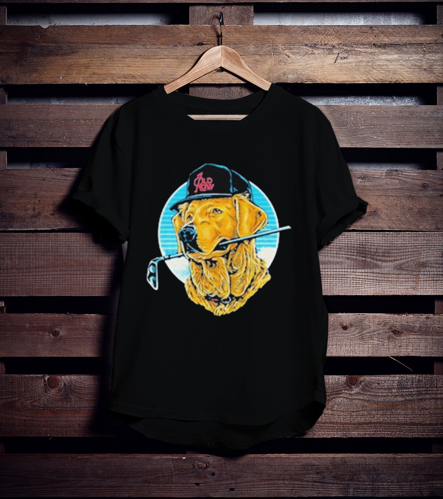 Old Row The Good Boys Golf Club Golden Retriever With Golf Club In Mouth T-Shirt