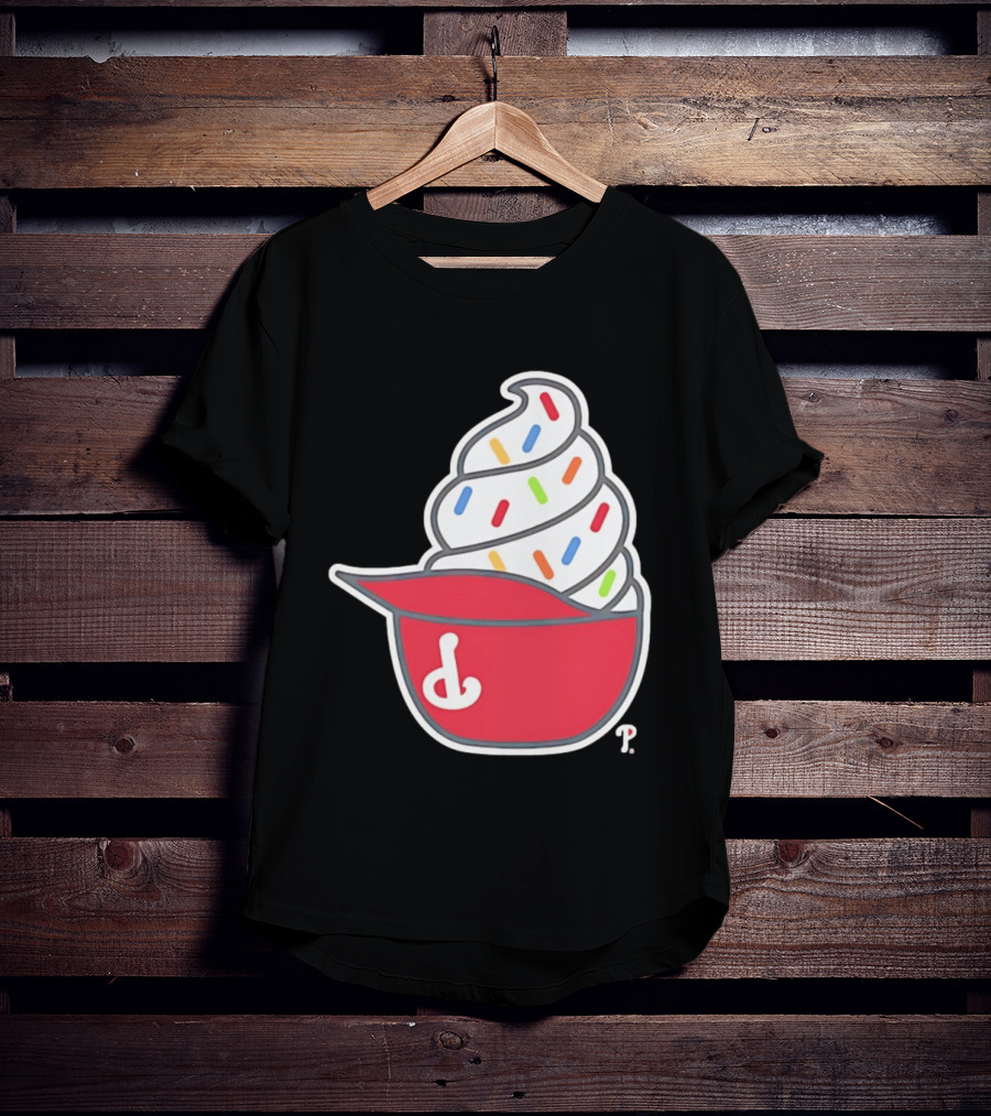 Philadelphia Phillies Ice Cream Hat With Sprinkles T-Shirt