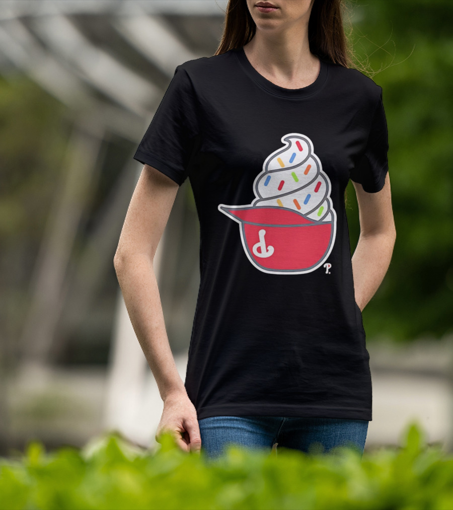 Philadelphia Phillies Ice Cream Hat With Sprinkles T-Shirt
