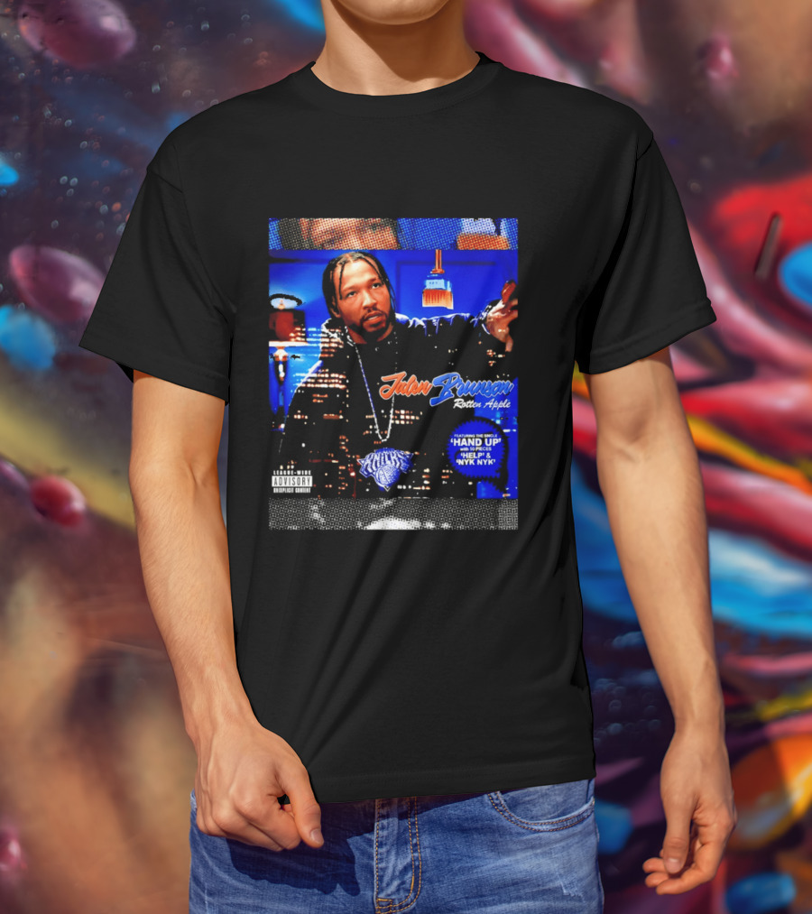 Jalen Brunson Rotten Apple Knicks Hand Up NYYK Empire T-Shirt