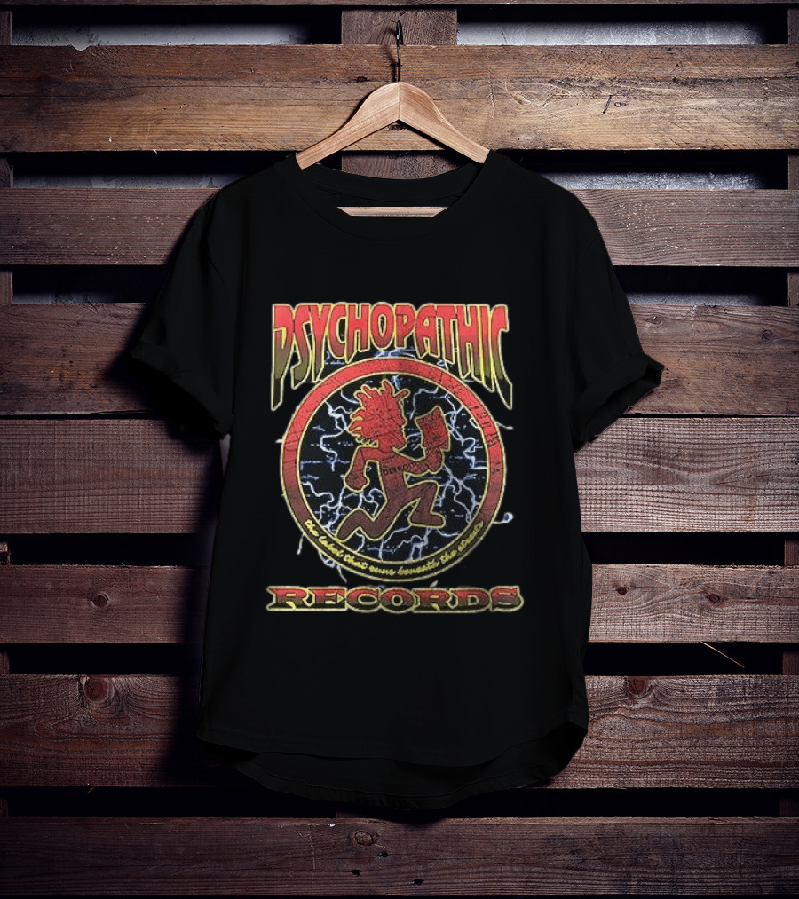 Psychopathic Records Lightning Hatchet Man Circle Seal T-Shirt