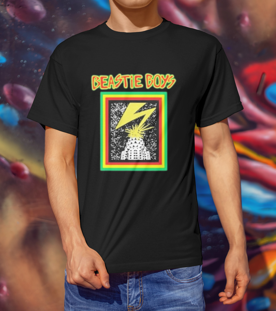 Beastie Boys Lightning Bolt Burst Skyline T-Shirt