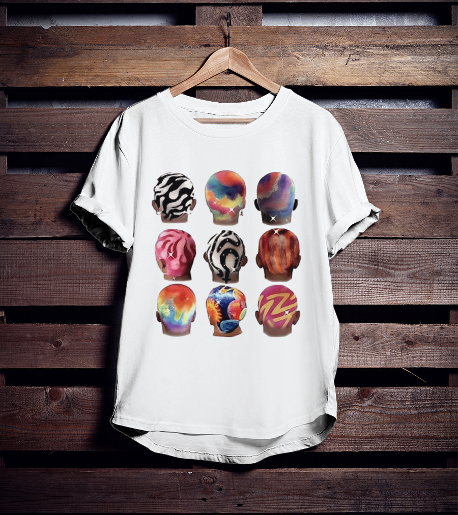 Boys Hair Colour Vibrant Patterns And Artistic Styles T-Shirt