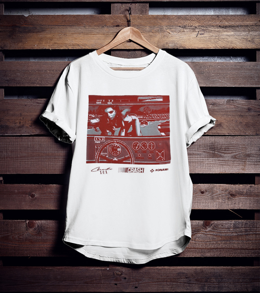 Charli XCX Konami Retro Video Game Racer Speed Aesthetic T-Shirt