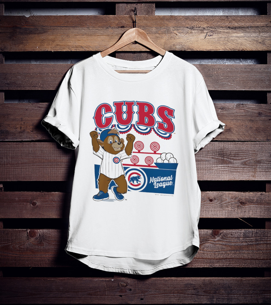 Chicago Cubs 2026 National League Mascot Step Back Up T-Shirt