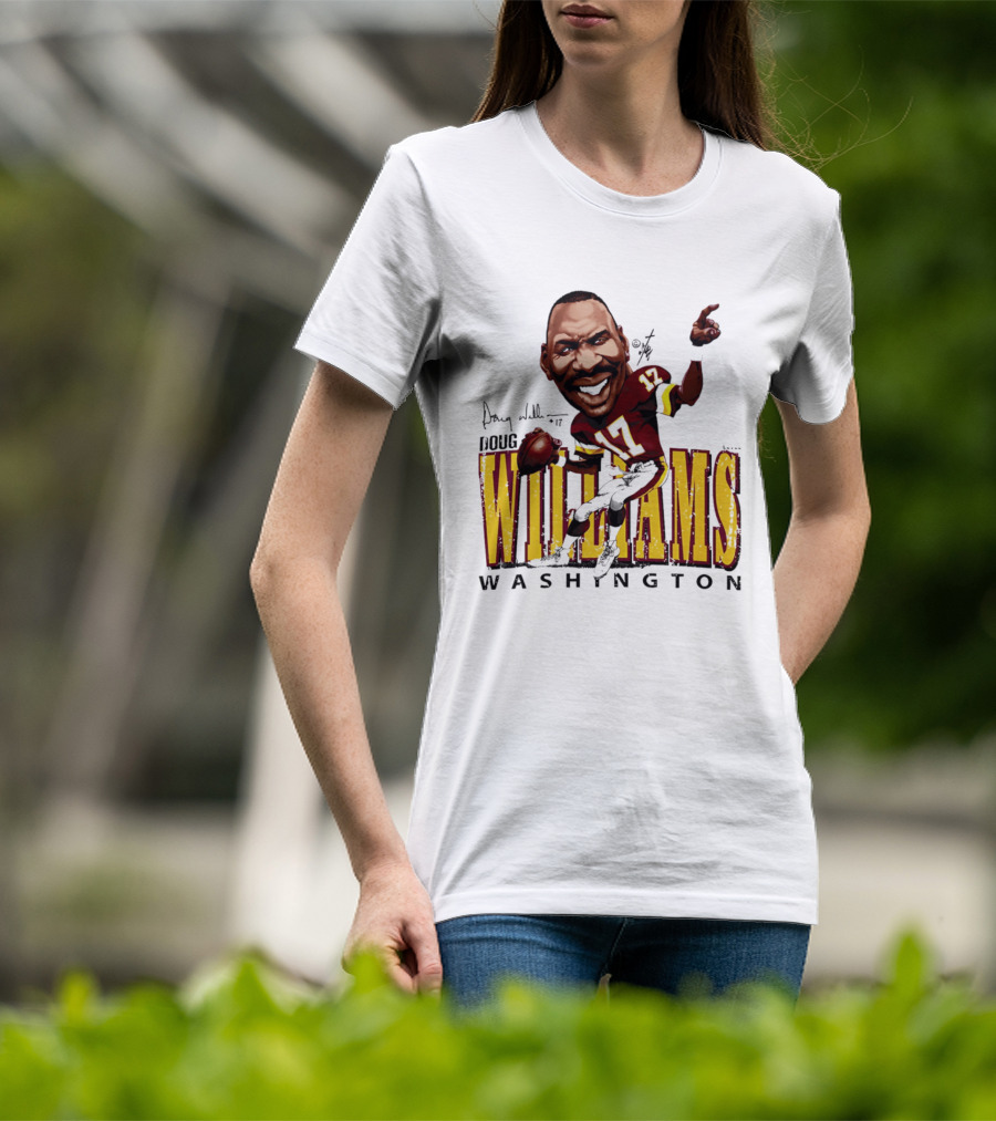 Doug Williams Washington Redskins Bruce Stark Collection Caricature Series 17 Football T-Shirt