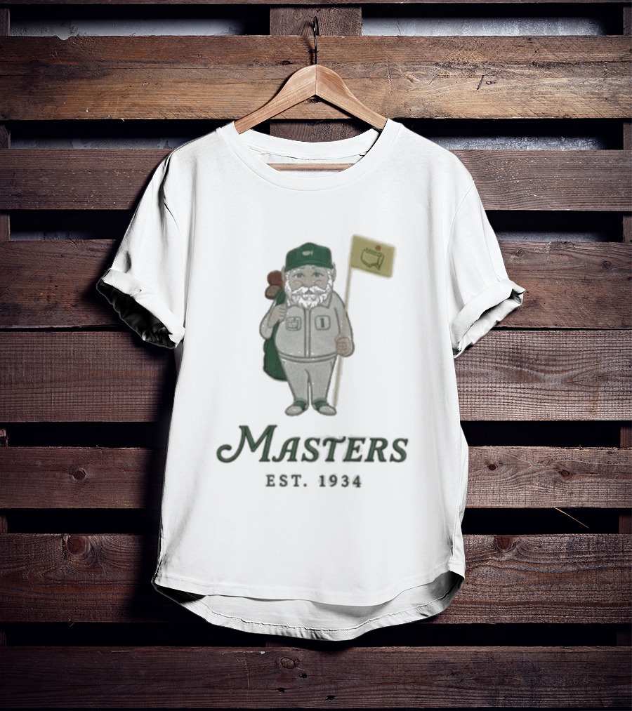 Masters Golf Gnome Est 1934 Augusta Flag T-Shirt