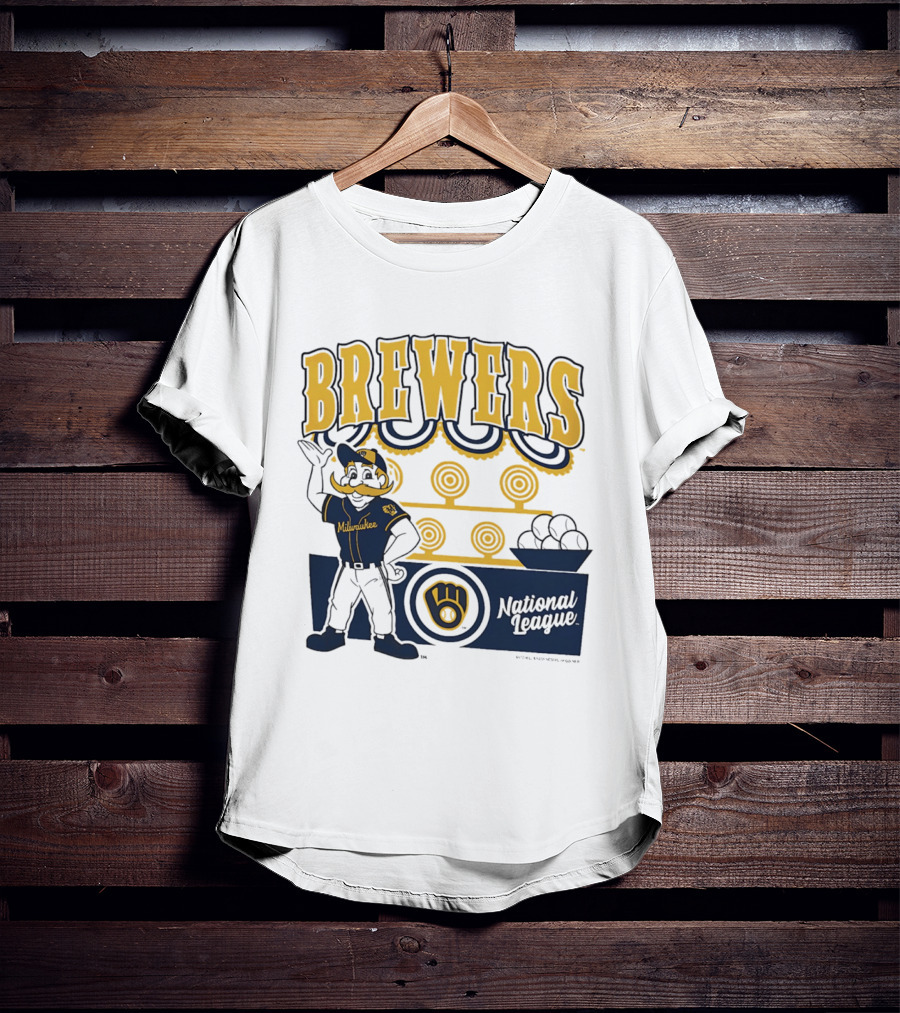 Milwaukee Brewers National League 2026 Step Back Up T-Shirt