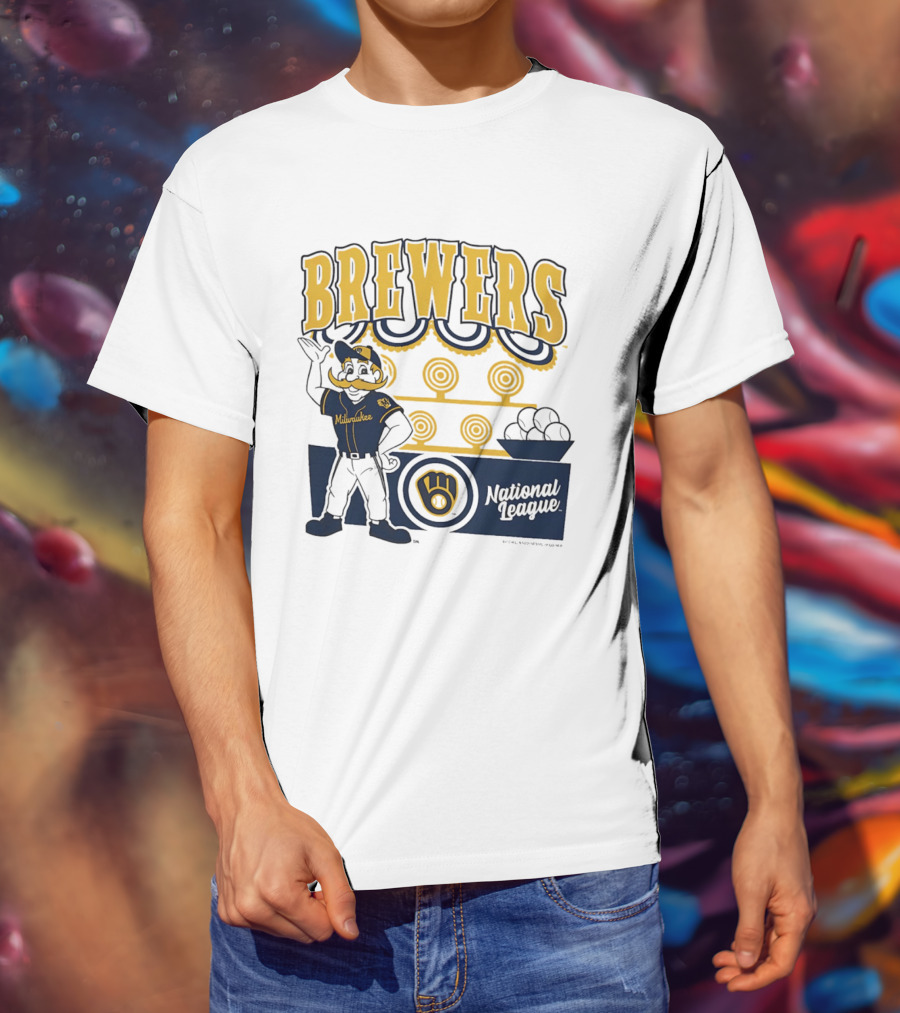 Milwaukee Brewers National League 2026 Step Back Up T-Shirt