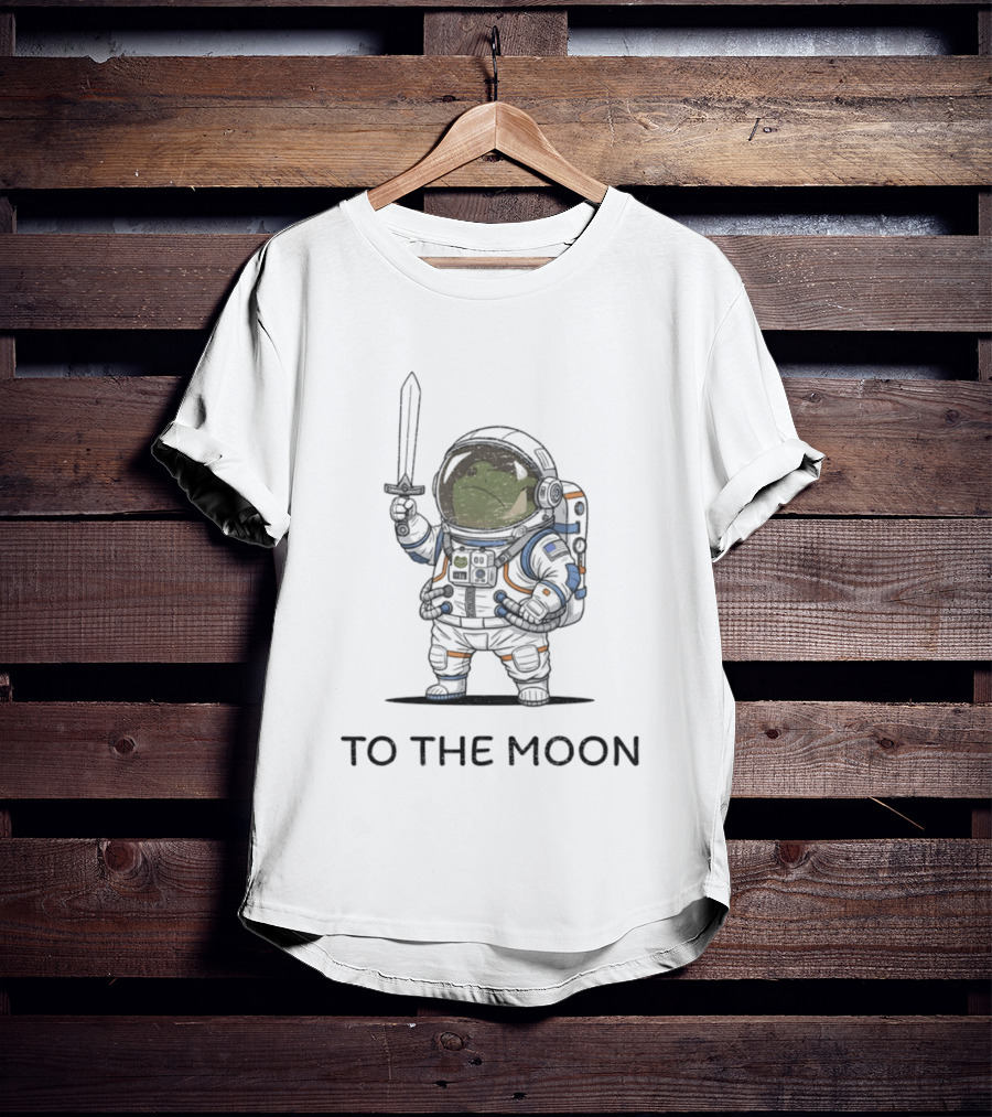 Frog To The Moon Astronaut NASA Artemis 2 2026 Space Adventure T-Shirt