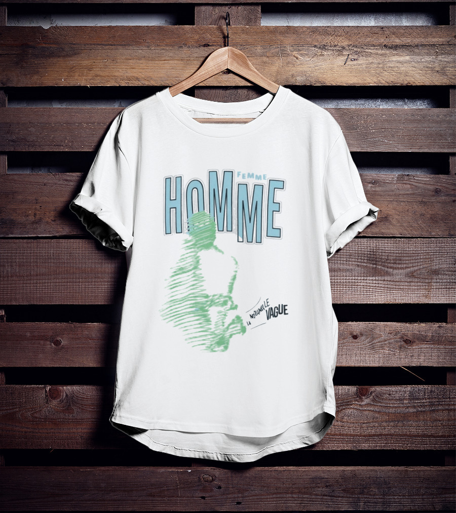 Homme Femme Justin Eboigbe La Nouvelle Vague T-Shirt