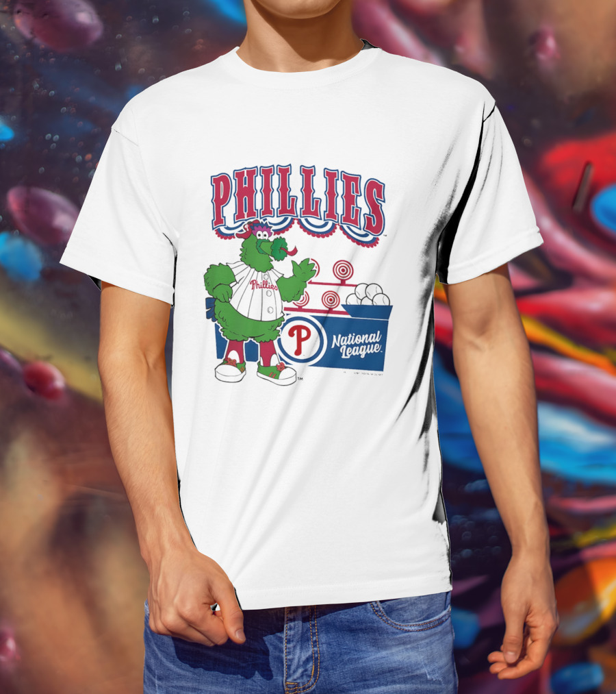 Philadelphia Phillies 2026 Step Back Up Phillies Phanatic National League T-Shirt