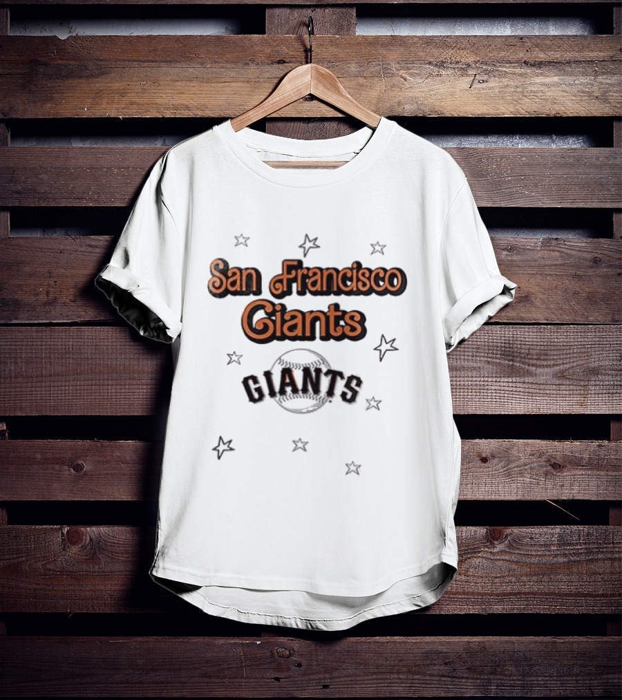 San Francisco Giants X Barbie 3D Hit The Dang Ball Stars T-Shirt