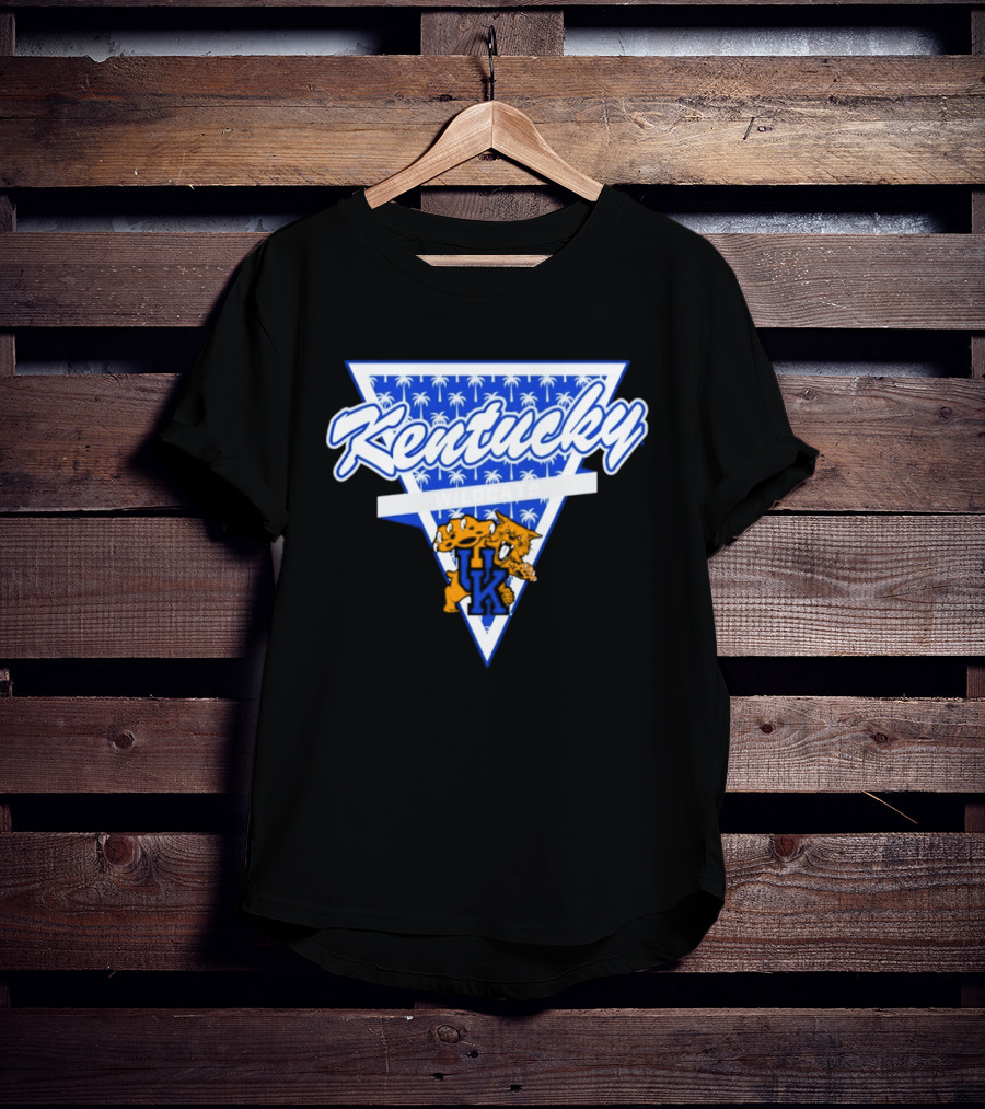 Kentucky Wildcats Palm Tree Triangle Vintage Vibe T-Shirt