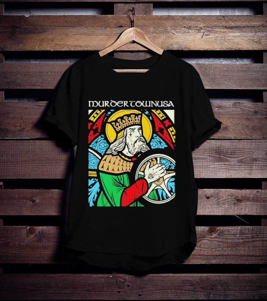 Murder Town Usa Biker Boru King Icon Medieval T-Shirt