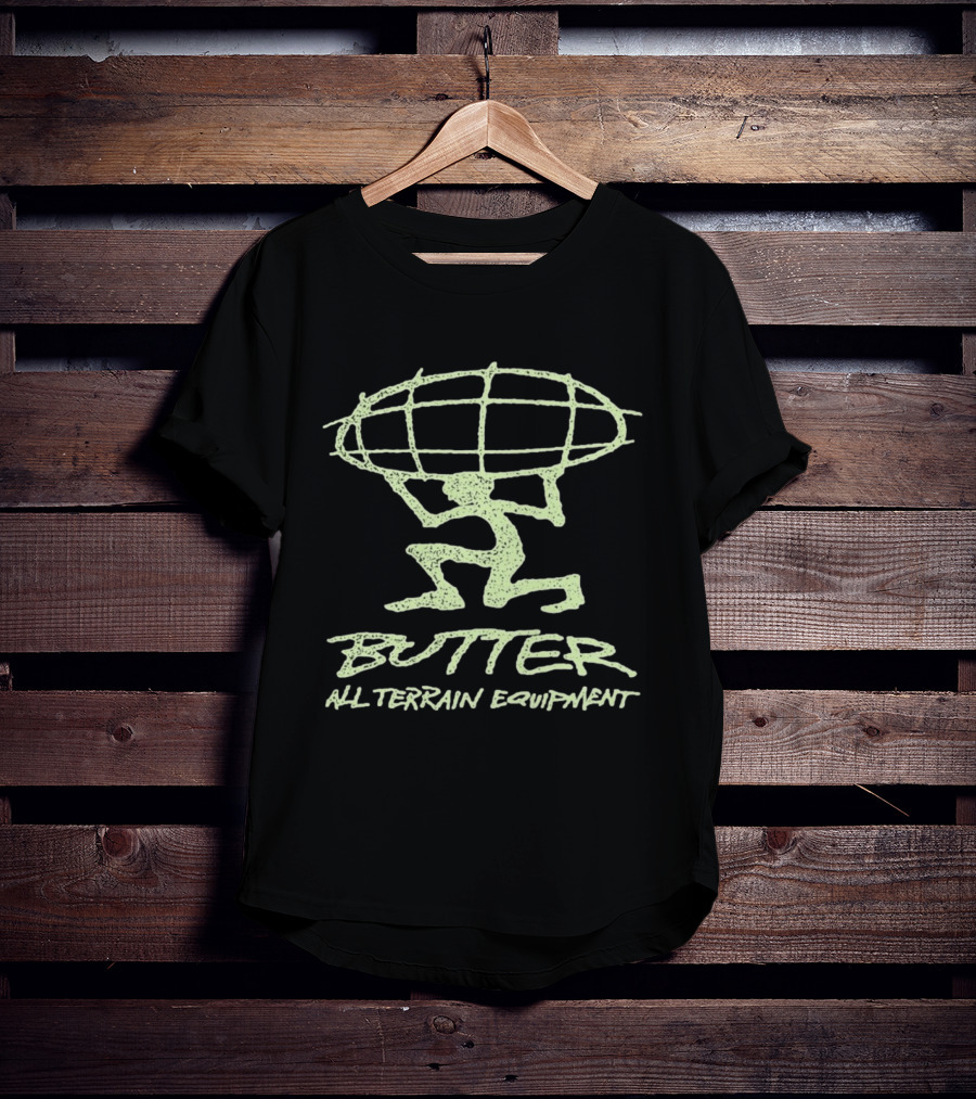 Pukas Surf Butter All Terrain Equipment Athlete Carrying Surfboard T-Shirt