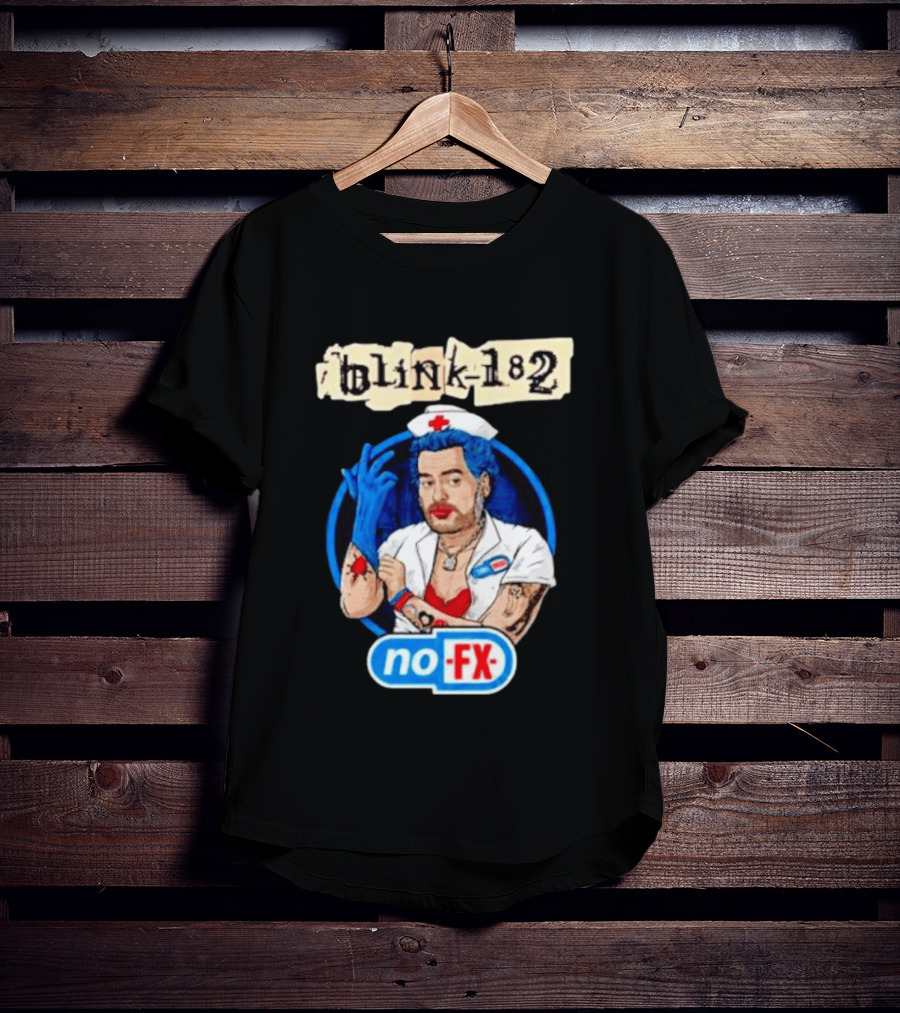 Blink 182 NoFX Collaboration San Diego Nurse T-Shirt