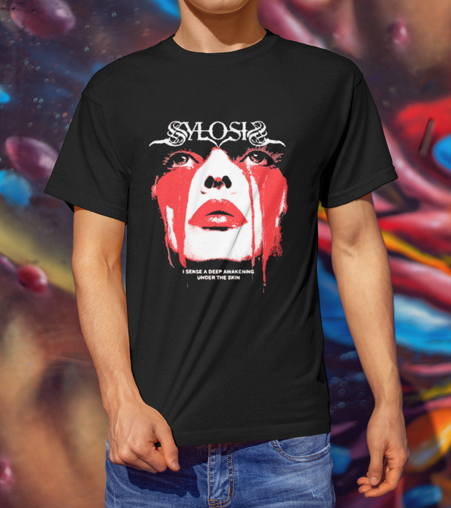 Sylosis I Sense A Deep Awakening Under The Skin Blood Tears Face T-Shirt