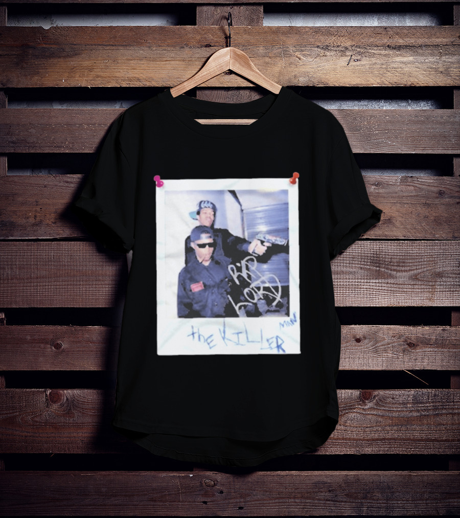 Three 6 Mafia RIP Lord The Killer MIN With Graffiti Style Polaroid T-Shirt