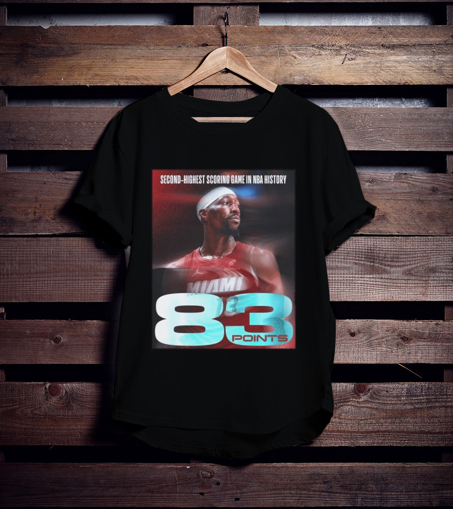 Miami 83 Points Bam Adebayo Second Highest Scoring Game In NBA History T-Shirt
