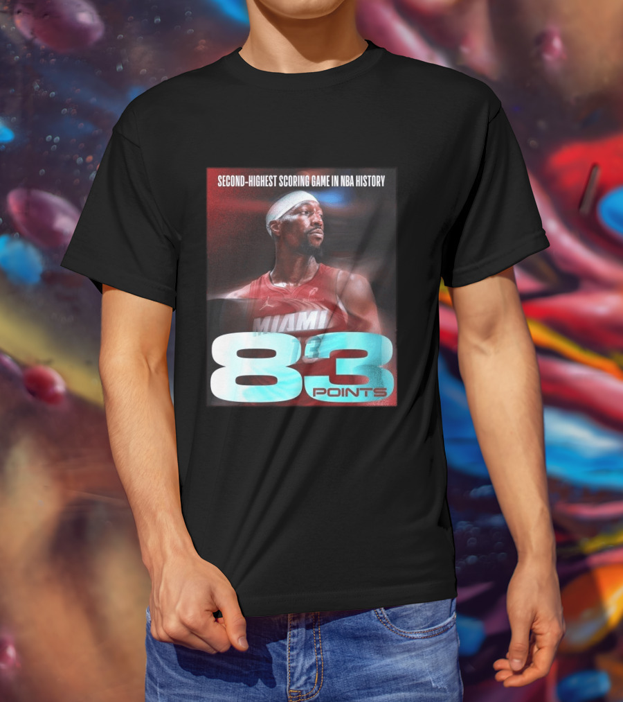 Miami 83 Points Bam Adebayo Second Highest Scoring Game In NBA History T-Shirt
