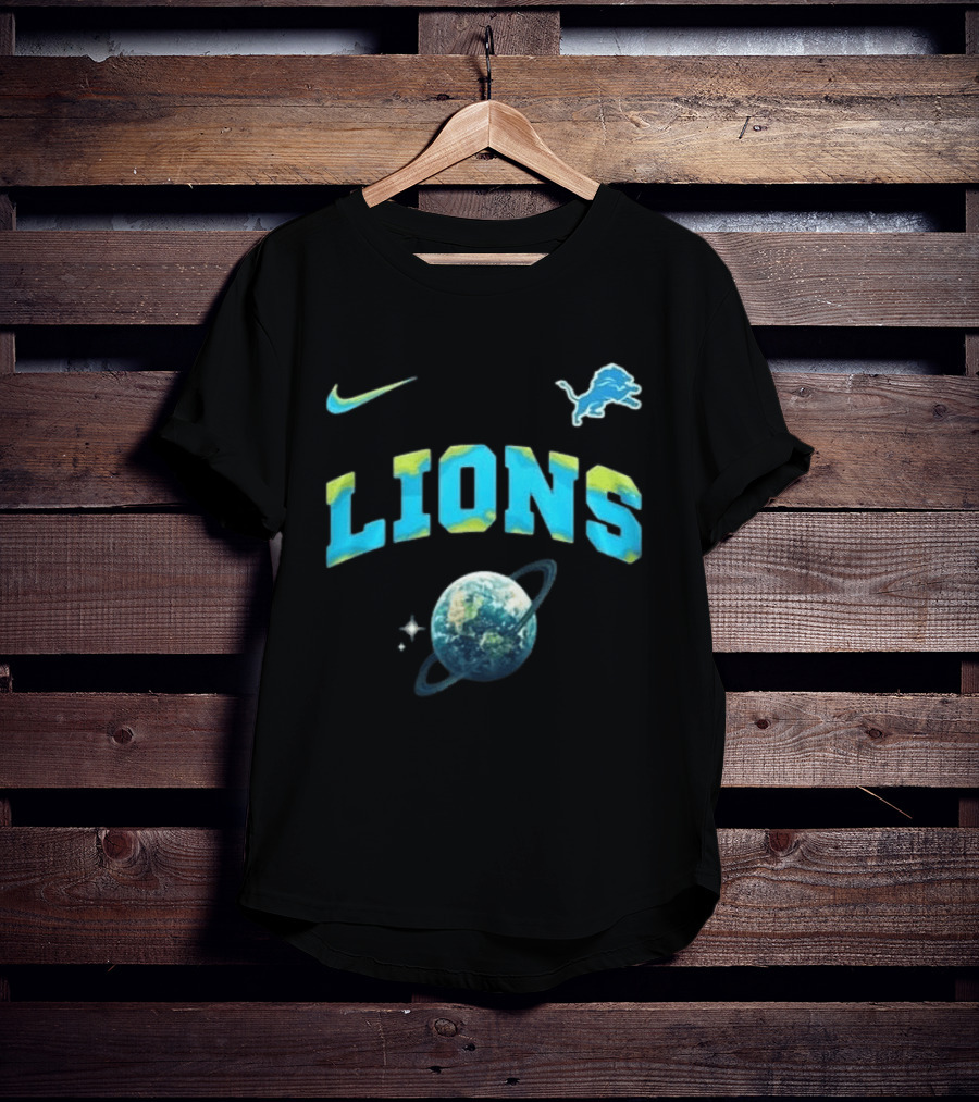Detroit Lions Earth Day 2026 Nike Planetary T-Shirt