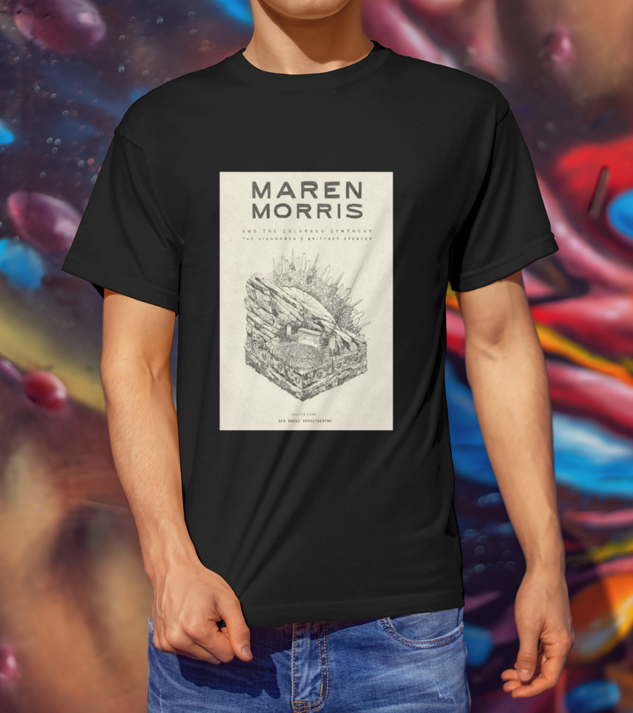 Maren Morris Red Rocks Amphitheatre July 19 2026 With Colorado Symphony The Highwomen Brittney Spencer T-Shirt