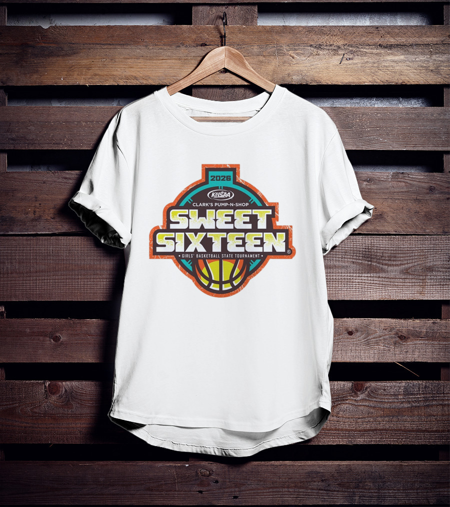 Clark's Pump N Shop Sweet Sixteen 2026 KHSAA Girls Basketball State Tournament T-Shirt
