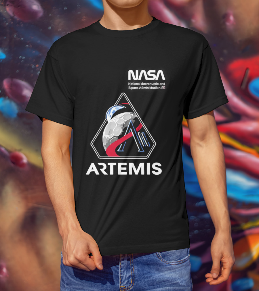 NASA Artemis 2 Mission Moon Exploration T-Shirt
