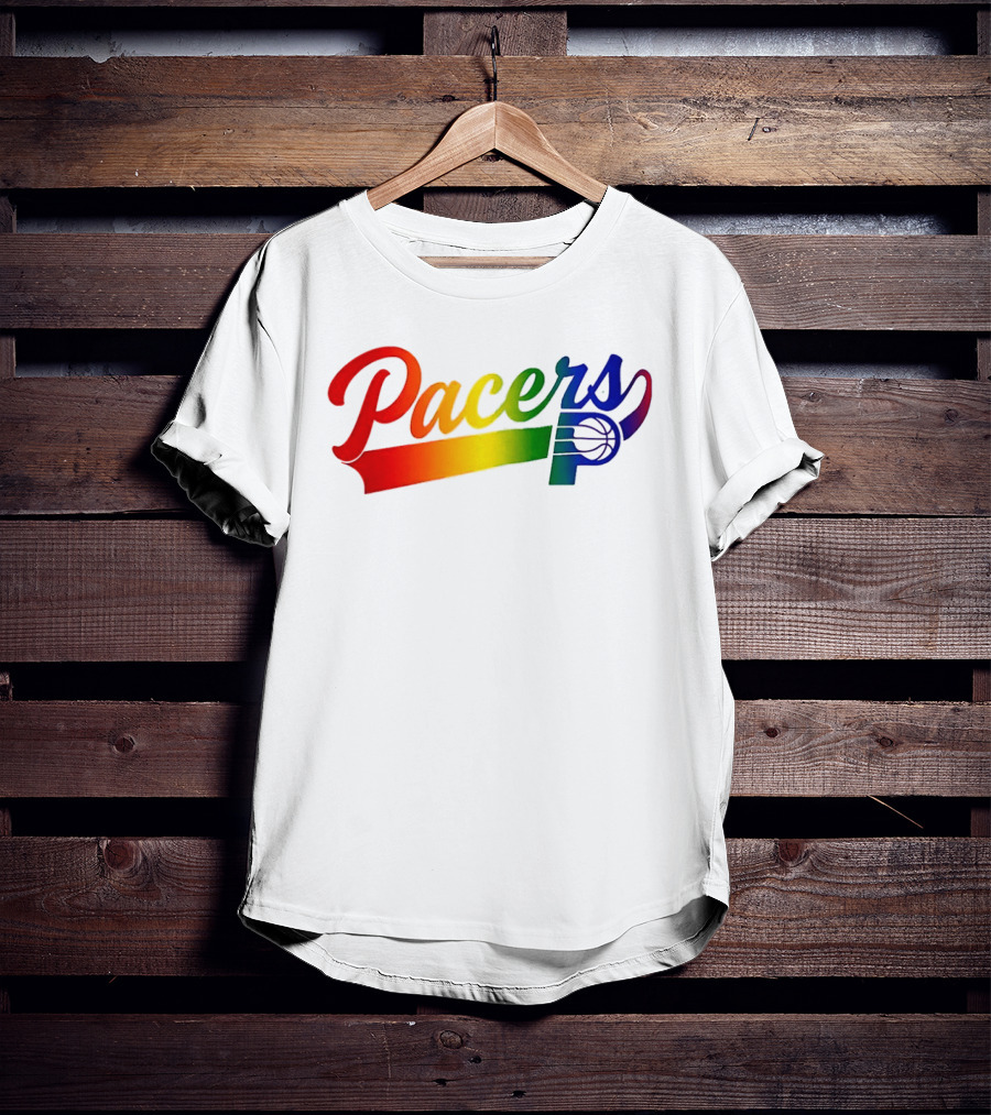 Indiana Pacers Pride Rainbow Game Night T-Shirt