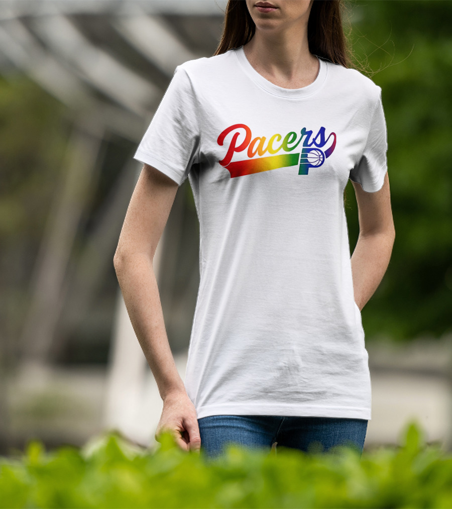 Indiana Pacers Pride Rainbow Game Night T-Shirt
