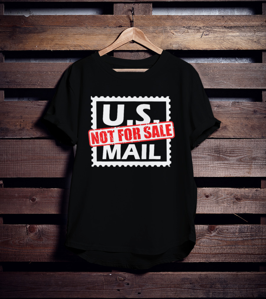 U.S. Mail Not For Sale Stamp Style Block T-Shirt