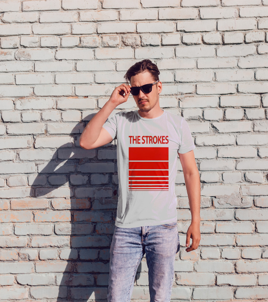 The Strokes 2026 Tour San Francisco Bold Red Stripes T-Shirt
